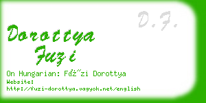 dorottya fuzi business card